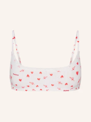 Obrázek produktu Skims Bustier Lightweight Cotton snow arrowed hearts