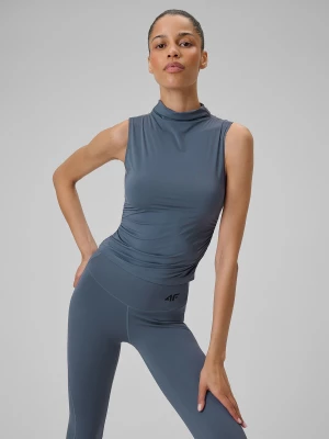 Obrázek produktu Slim rychleschnoucí top na jógu dámský - fialový 4F