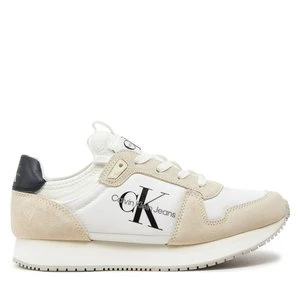 Obrázek produktu Sneakersy Calvin Klein Jeans Runner Sock Laceup Ny-Lth Wn YW0YW00840 Bílá