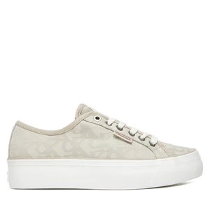 Obrázek produktu Sneakersy Calvin Klein Jeans Vulc Flatf Jacquard Aop YW0YW01965 Béžová