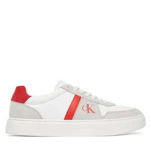 Obrázek produktu Sneakersy Calvin Klein Mixed Texture Lace Up Cupsole Trainers YM0YM01395 Bílá