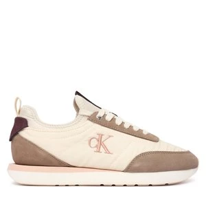 Obrázek produktu Sneakersy Calvin Klein Retro Runner Lace Up Sock YW0YW02060 Krémová