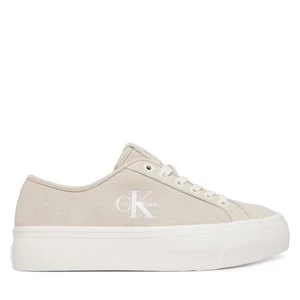 Obrázek produktu Sneakersy Calvin Klein Vulc Flatf Laceup Suede HW0HW03088 Béžová