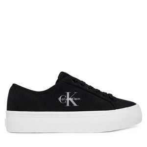 Obrázek produktu Sneakersy Calvin Klein Vulc Flatf Laceup Suede HW0HW03088 Černá