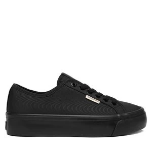 Obrázek produktu Sneakersy Calvin Klein Vulc Flatform Lace Up Moire YW0YW02012 Černá