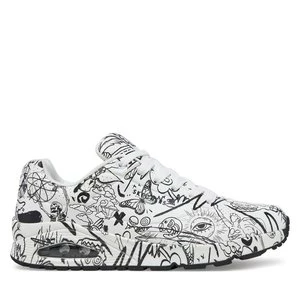 Obrázek produktu Sneakersy Skechers UNO Printed Lace-Up 183501/WBK Bílá