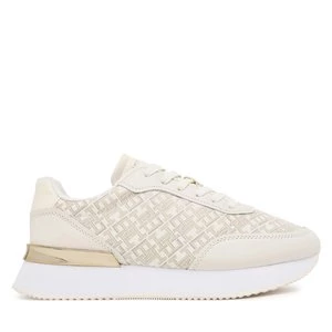 Obrázek produktu Sneakersy Tommy Hilfiger Chic Monogram Runner FW0FW09051 Écru
