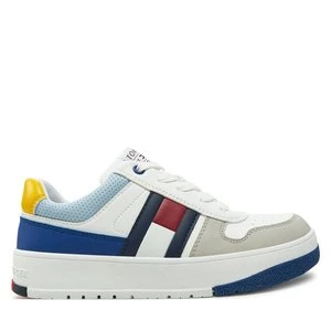 Obrázek produktu Sneakersy Tommy Hilfiger Flag Low Cut Lace-Up Sneaker T3X9-33863-1269 S Bílá