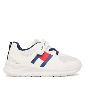 Obrázek produktu Sneakersy Tommy Hilfiger Flag Low Cut Lace-Up/Velcro T1X9-34369-1843 M Bílá