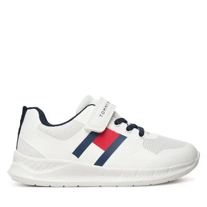 Obrázek produktu Sneakersy Tommy Hilfiger Flag Low Cut Lace-Up/Velcro T1X9-34369-1843 S Bílá