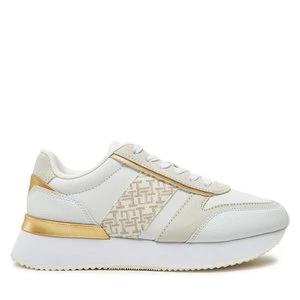 Obrázek produktu Sneakersy Tommy Hilfiger Lux Monogram Runner FW0FW08387 Bílá