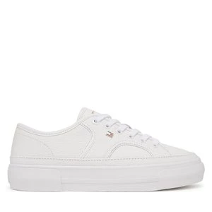 Obrázek produktu Sneakersy Tommy Hilfiger Platform Vulc Piping Ltr FW0FW09393 Bílá