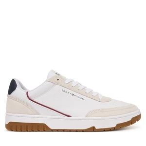 Obrázek produktu Sneakersy Tommy Hilfiger Th Basket Core Leather Suede Mix FM0FM05881 Bílá
