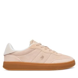 Obrázek produktu Sneakersy Tommy Hilfiger Th Monogram Plaque Suede Trainers FW0FW09180 Růžová