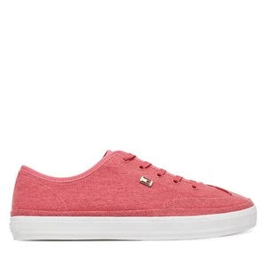Obrázek produktu Sneakersy Tommy Hilfiger Washed Canvas Vulc Sneaker FW0FW08894 Růžová