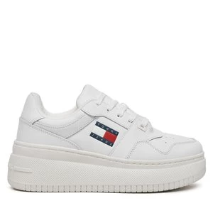 Obrázek produktu Sneakersy Tommy Jeans Tjw Retro Basket Flatform Ess EN0EN02506 Bílá