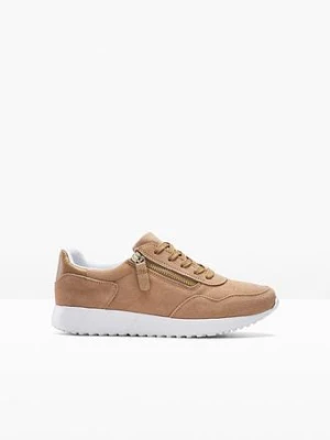 Obrázek produktu Sneakersy ze skóry welurowej bonprix