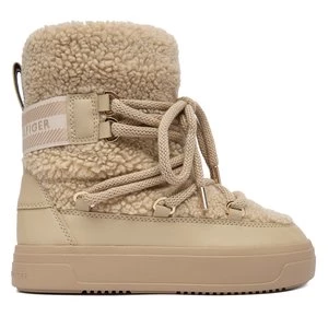 Obrázek produktu Sněhule Tommy Hilfiger Faux Shearling Snowboot FW0FW08788 Écru