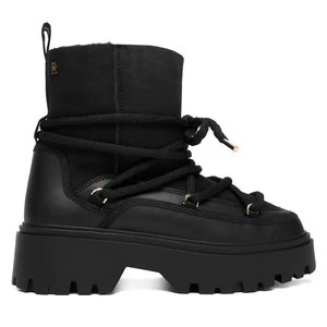 Obrázek produktu Sněhule Tommy Hilfiger Real Shearling Laceup Snowboot FW0FW08996 Černá