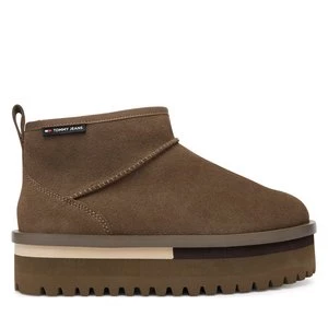 Obrázek produktu Sněhule Tommy Jeans Tjw Flatform Snow Boot Suede EN0EN02841 Hnědá