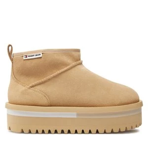 Obrázek produktu Sněhule Tommy Jeans Tjw Suede Flatform Boot Wl EN0EN02599 Béžová