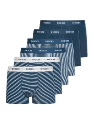 Obrázek produktu SNOCKS Boxerky  námořnická modř / světle šedá / bílá