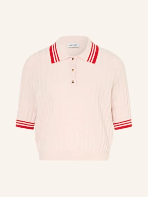 Obrázek produktu Soft Goat Pletené Polo Tričko Z Kašmíru světle růžová / červená