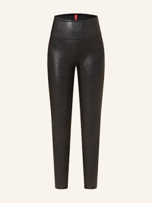 Obrázek produktu Spanx Legíny Spanxshape™ Faux Leather S Koženým Vzhledem černá