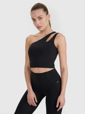 Obrázek produktu Sportovní crop top na jedno rameno 4F x Anna Lewandowska - černý