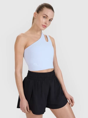 Obrázek produktu Sportovní crop top na jedno rameno 4F x Anna Lewandowska - modrý