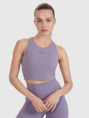 Obrázek produktu Sportovní crop top s výstřihem na zádech 4F x Anna Lewandowska - fialový
