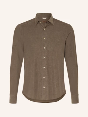 Obrázek produktu Stenströms Manšestrová Košile Slim Fit khaki