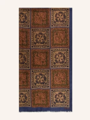 Obrázek produktu Stetson Šála Summer Tiles béžová / hnědá / modrá