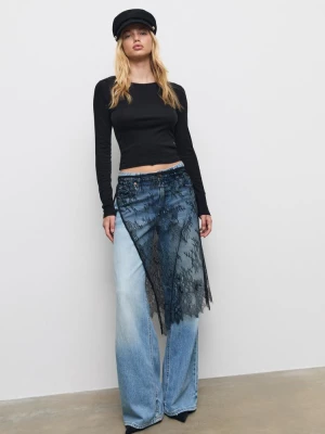Obrázek produktu Stradivarius Bavlněné Tričko Basic S Dlouhými Rukávy Black