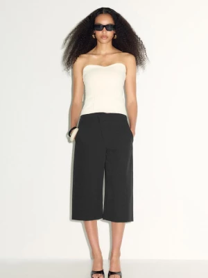 Obrázek produktu Stradivarius Bermudy Wide Leg Crosswaist Black