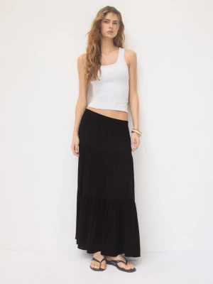 Obrázek produktu Stradivarius Boho Midi Sukně Black