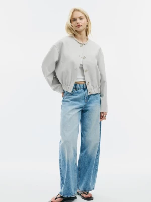 Obrázek produktu Stradivarius Bunda Kulatým Výstřihem Ecru S