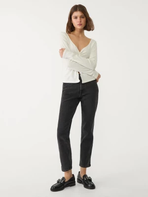 Obrázek produktu Stradivarius D10 Jeans Mom Slim Opraná Černá