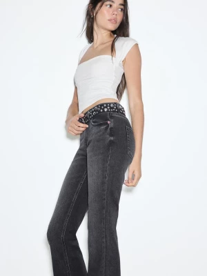 Obrázek produktu Stradivarius D67 Jeans Slim Bootcut Tmavě Šedá