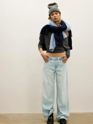 Obrázek produktu Stradivarius D91 Džíny Low Wide Leg Středně Modrá