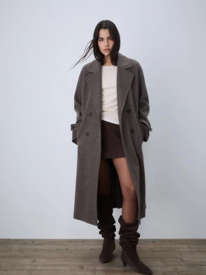Obrázek produktu Stradivarius Dlouhý Oversize Kabát Brown