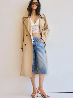 Obrázek produktu Stradivarius Dlouhý Splývavý Trenčkot Stone