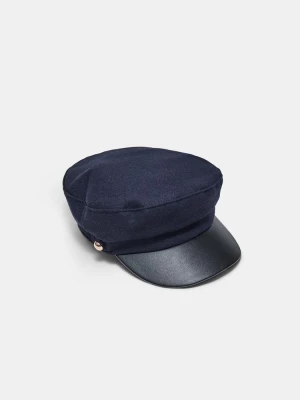 Obrázek produktu Stradivarius Dvojmateriálová Námořnická Čepice Navy Blue