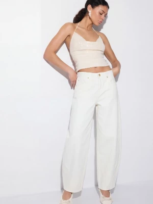 Obrázek produktu Stradivarius Džíny Barrel Fit White