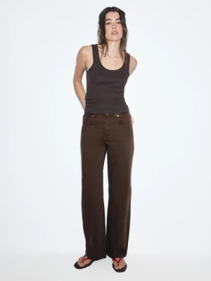 Obrázek produktu Stradivarius Džíny D92 Straight S Širokými Nohavicemi Brown
