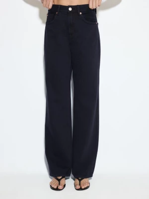 Obrázek produktu Stradivarius Džíny D92 Straight S Širokými Nohavicemi Dark Blue