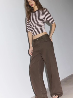 Obrázek produktu Stradivarius Džíny Se Širokými Nohavicemi Brown