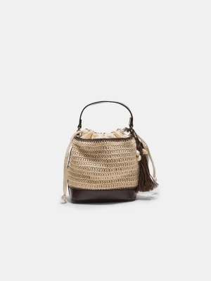 Obrázek produktu Stradivarius Háčkovaná Kabelka Se Stahováním Ecru
