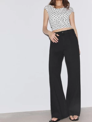 Obrázek produktu Stradivarius Jeans Široké Nohavice Black