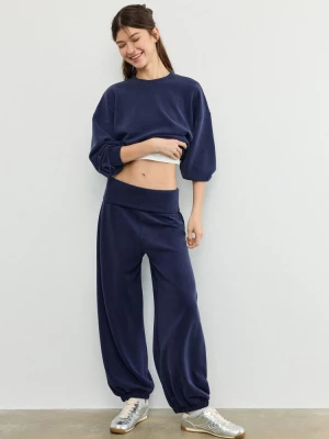 Obrázek produktu Stradivarius Jogger Kalhoty Balonového Střihu S Měkkým Pasem S Ohrnutím Dark Blue